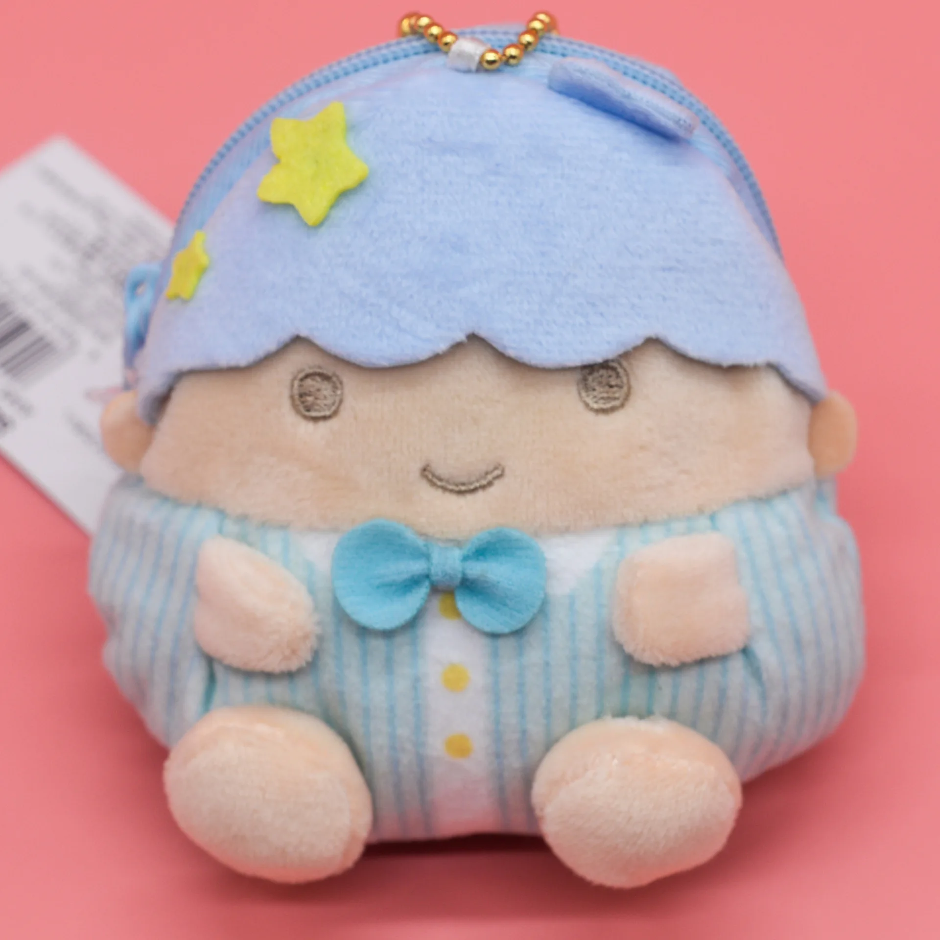 1pcs 9cm Sanrio Cute Anime Cartoon Plush Toys My Melody Animal Crossing Dolls Soft Kity Cat Coin Pure Pendant for Girls Gifts - Цвет: Серый