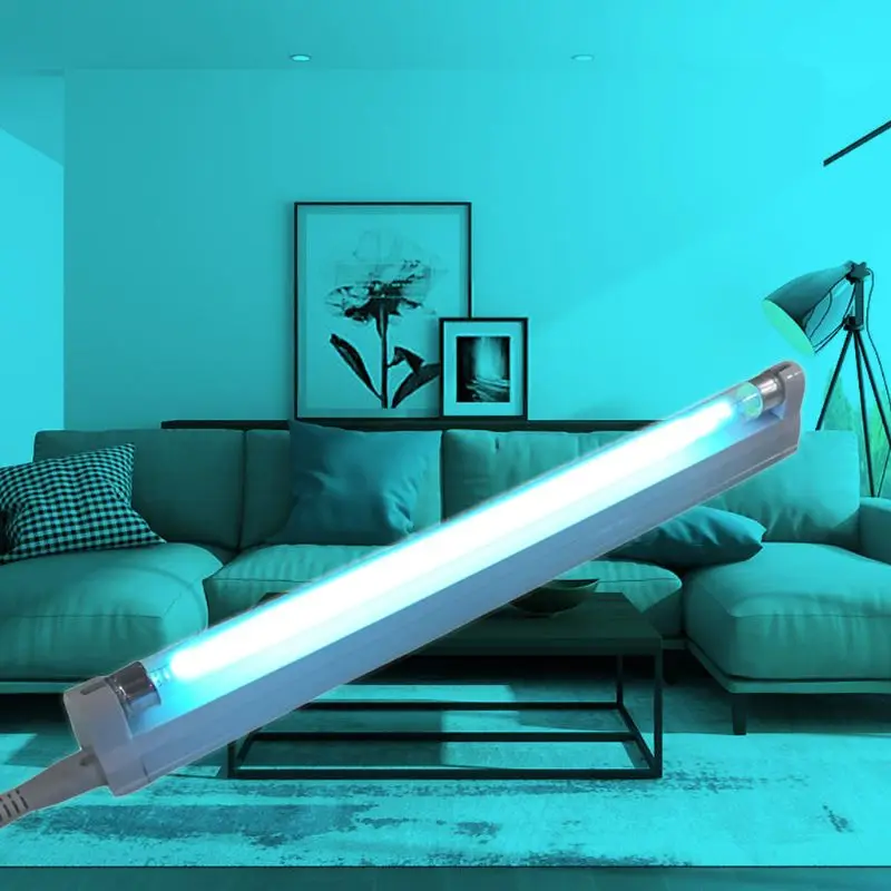 Ультрафиолетовая герметическая лампа T5 с креплением на 220 В, мощностью 6 Вт / 8 Вт, для дезинфекции UVC, уничтожения пылевых клещей и бактерий в госпиталях, модель A6HB.