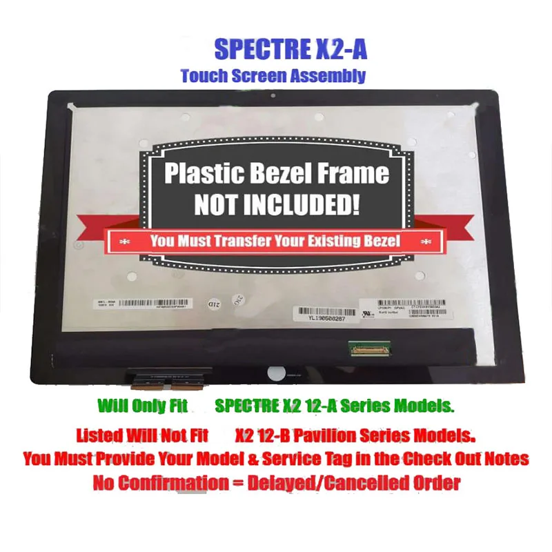 

LCD Touch Screen Assembly For HP SPECTRE X2-A