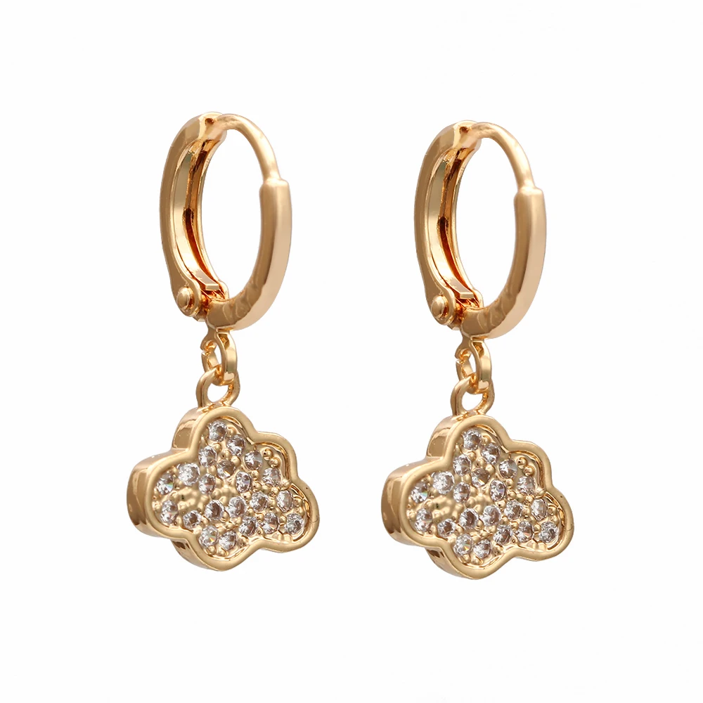 Висячие серьги с микро паве в виде облака милые подвески змеи хвоста Русалочки