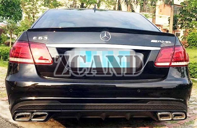 Стильные черные наконечники рассеивателя/выхлопных газов E63 для Mercedes W212 E Class E200