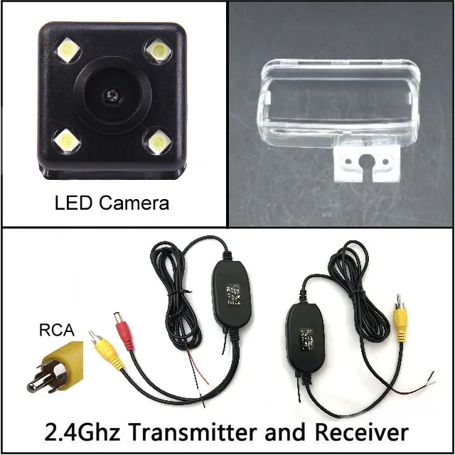 wireless n 4 LED Для Citroen C3 Picasso C4 Picasso камера заднего вида ночного видения камера заднего вида Автомобильная камера заднего вида HD CCD камера для автомобиля - Название цвета: wireless n 4 LED