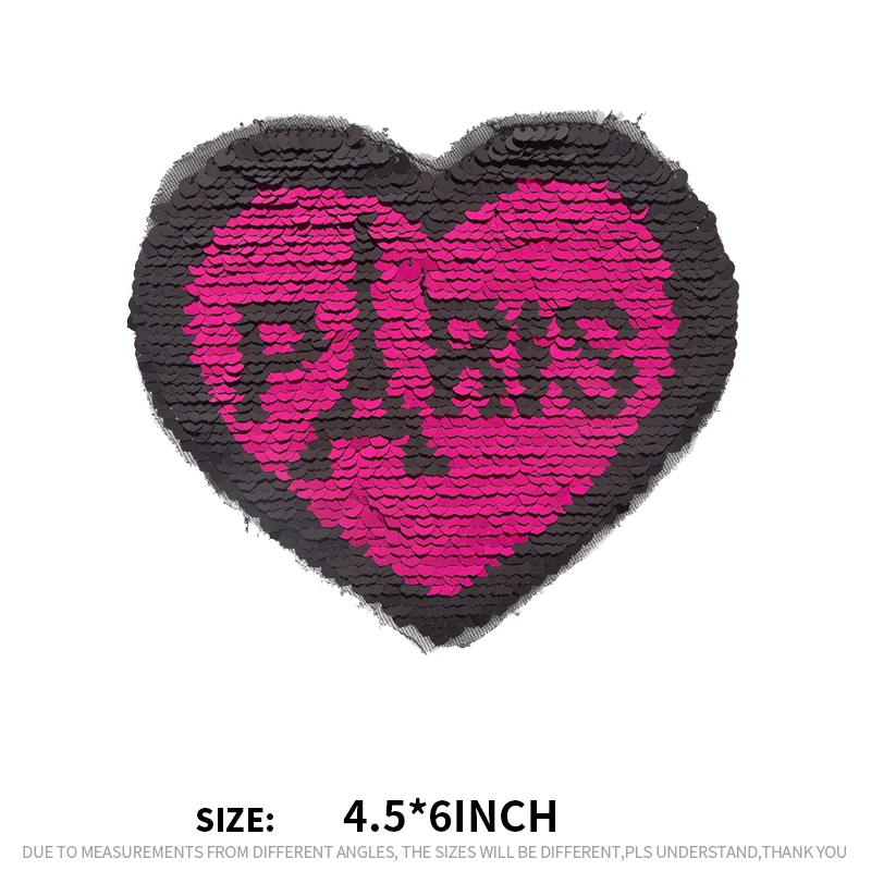 Нашивки XC маленького размера с двусторонними блестками для одежды Пришивные