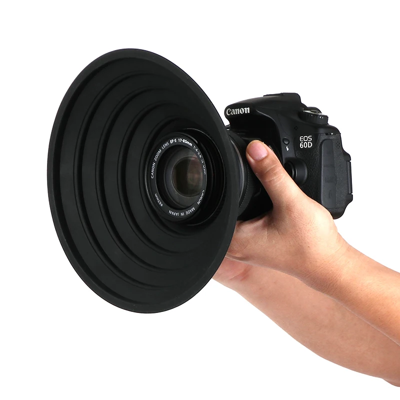Силиконовые Камера бленда объектива для Nikon Canon sony объектив взять отражения