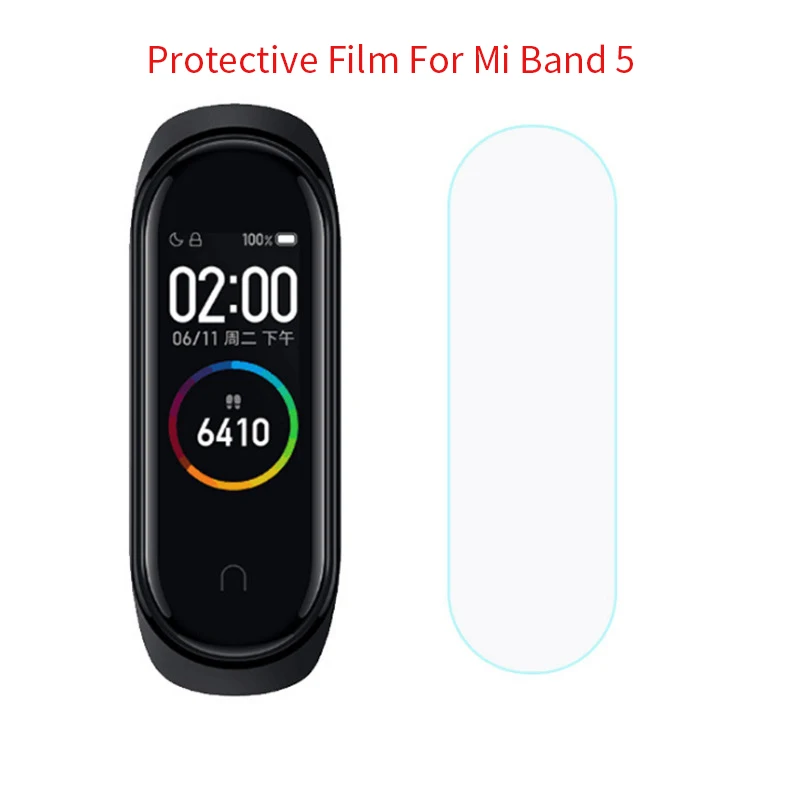 

Full Screen Hydrogel Film For XiaoMi Mi Band 5 NFC Smart Wristband Bracelet Protective Film Mi Band5 Band 5 Not Tempered Glass