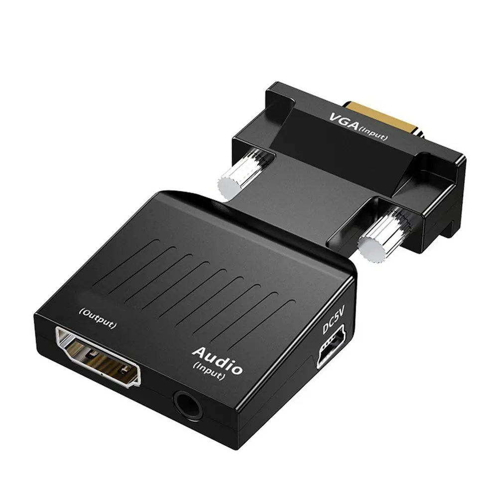 

Переходник с HDMI-совместимым на VGA, переходник с HDMI-разъемом «штырь-гнездо», преобразователь с цифровым на аналоговый видео и аудио для планш...