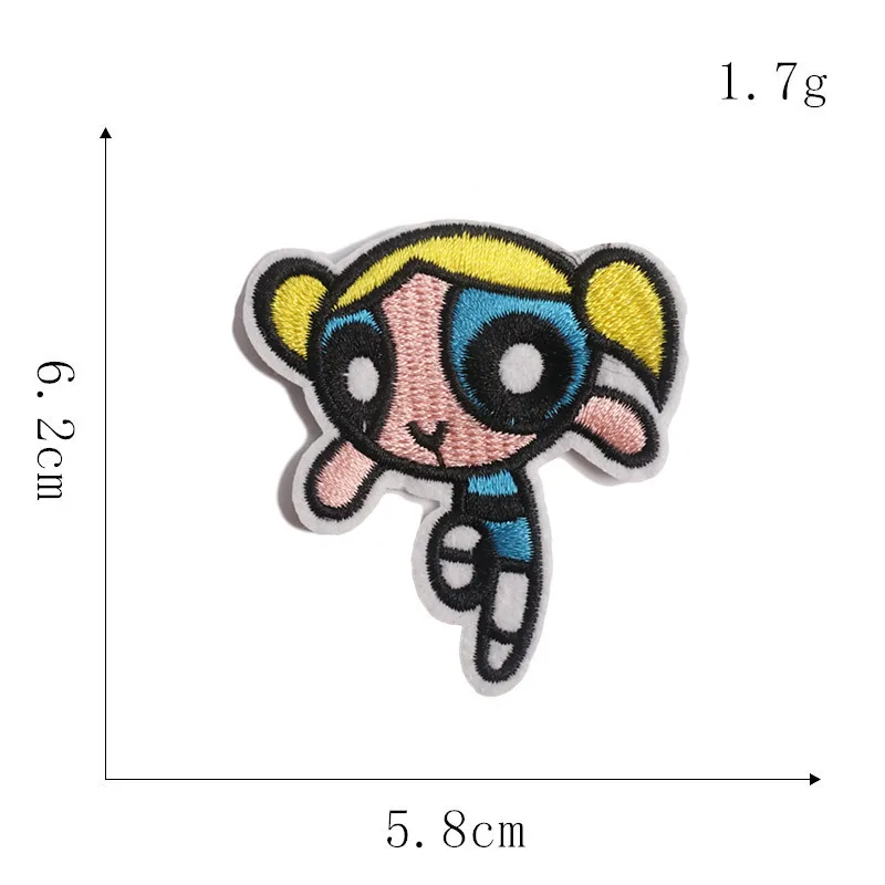 

wholesale 13pcs Cartoon Embroidered Iron Patch Stripe Hot Sticker Embroidery Badge for Decoration on Children's Clothes