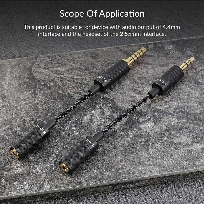 

HIDIZS BH4.4 BH3.5 4.4/3.5 Male to 2.5 Female Balanced Adapter for 4.4/3.5mm interface Audio output