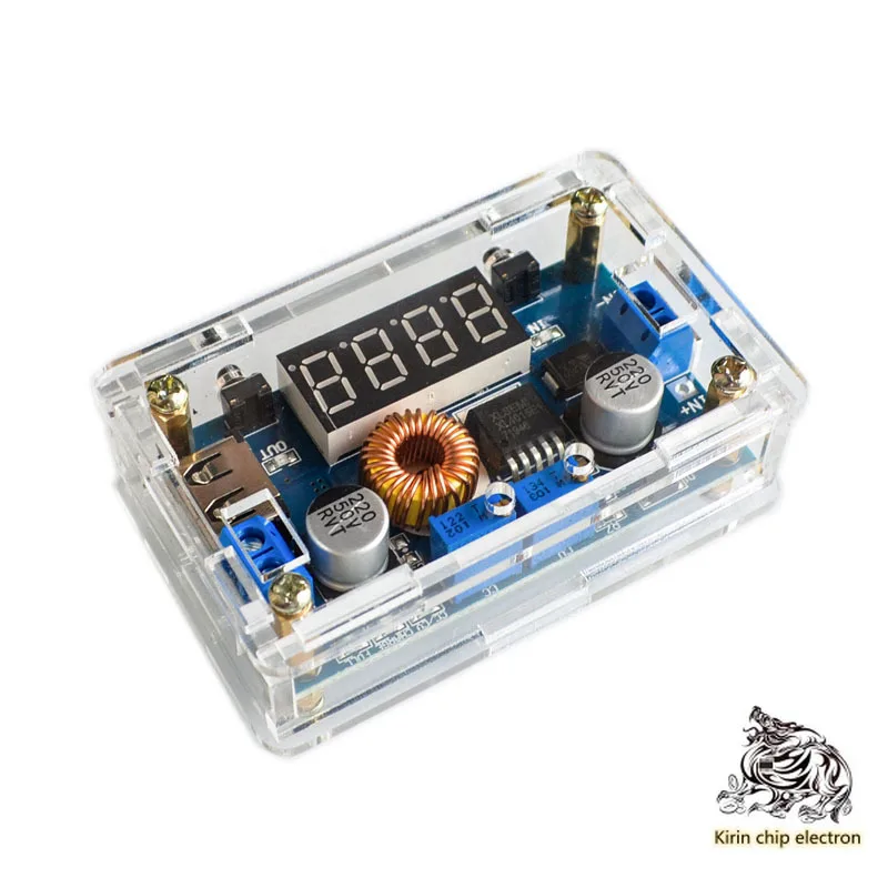 

1PCS/LOT With case 5A constant voltage constant current buck module with voltage current power display LED