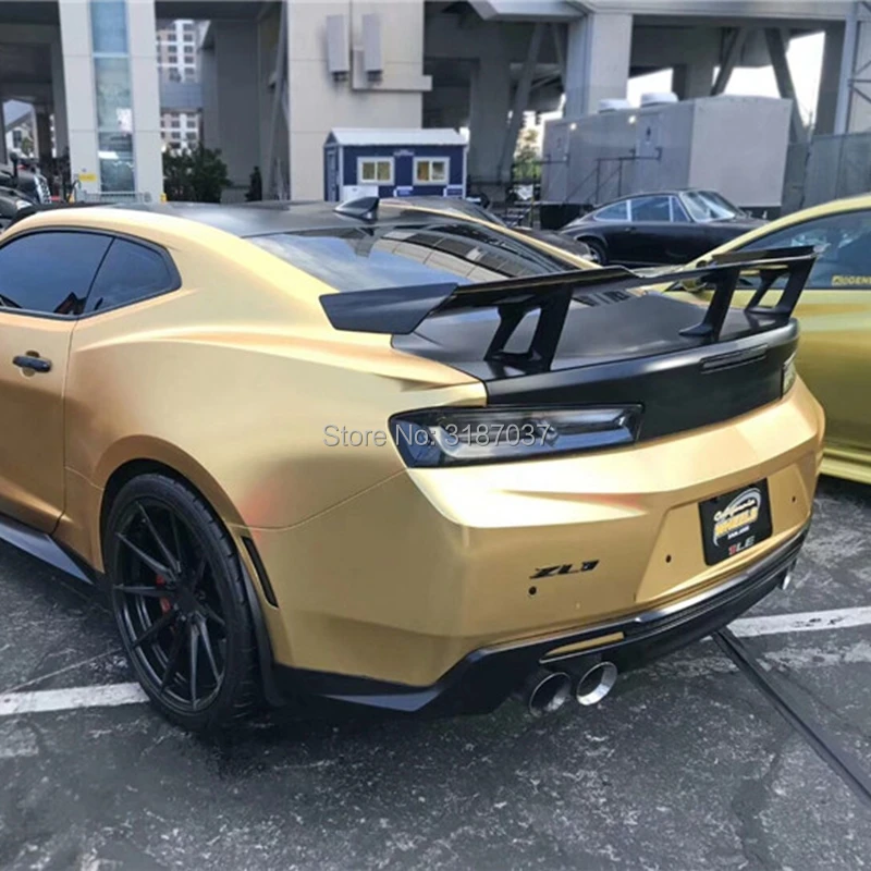 Для 2016 2017 2018 2019 Chevrolet Camaro ZL1 1LE стиль углеродное волокно задний спойлер на крыло