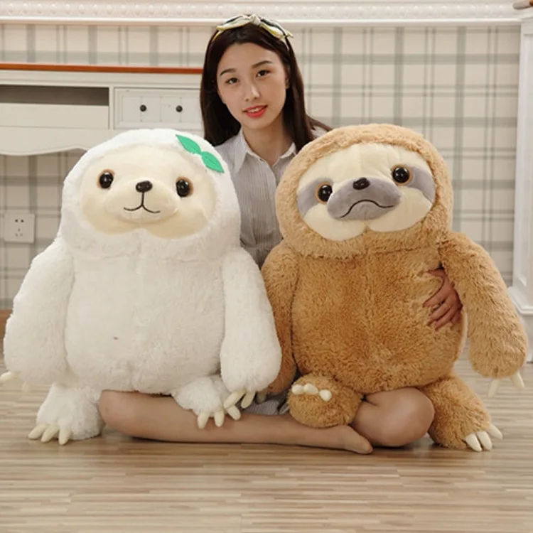

40-50cm Simulation Sloth Fill Animal Plush Toy Doll Kawaii Sloth Doll Boy And Girl Cute Doll Birthday Gift Christmas Decoration