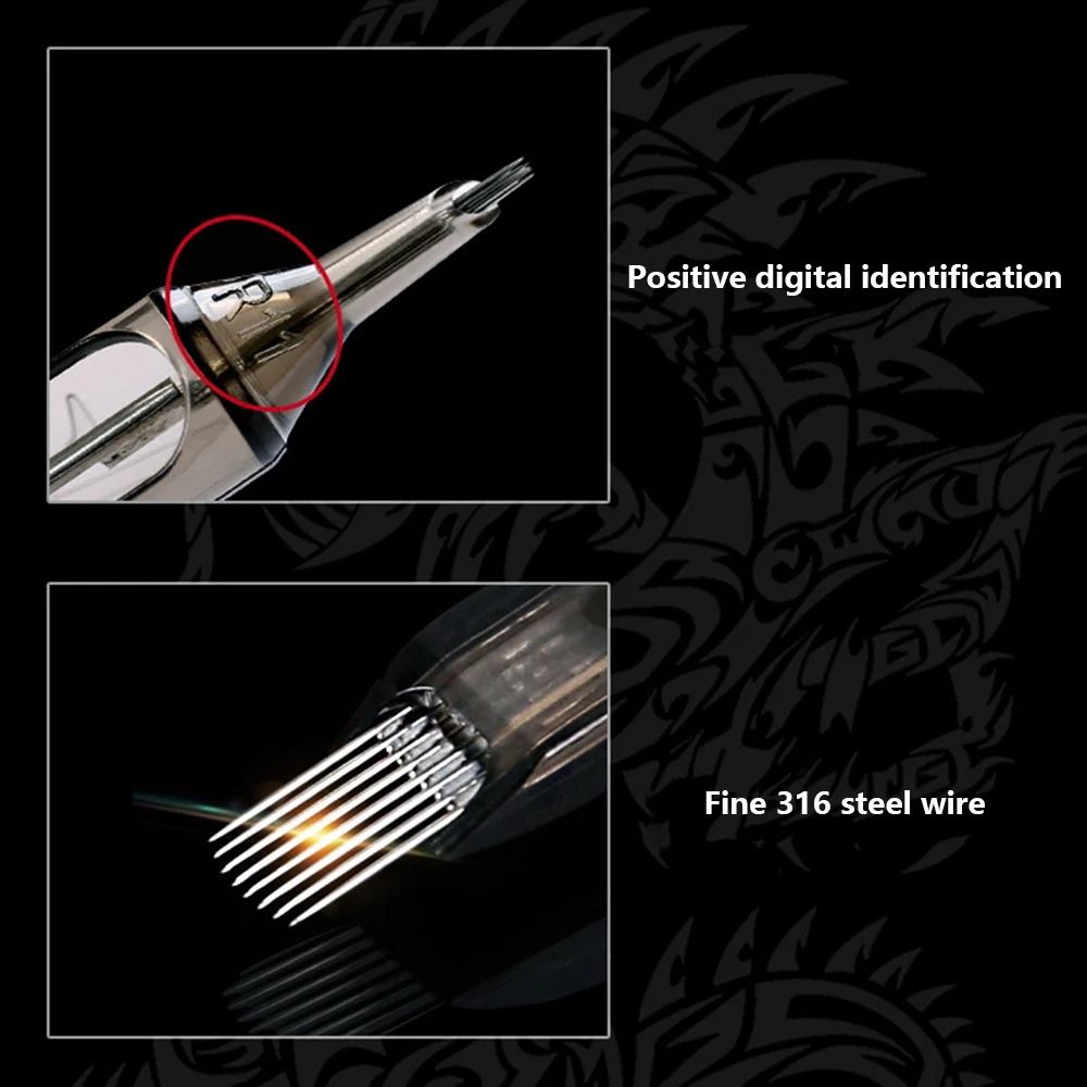 Professional 20Pcs/set Disposable Original Filter Tattoo Needles Round Liner Membrane System For Cartridge Machine Grip | Красота и