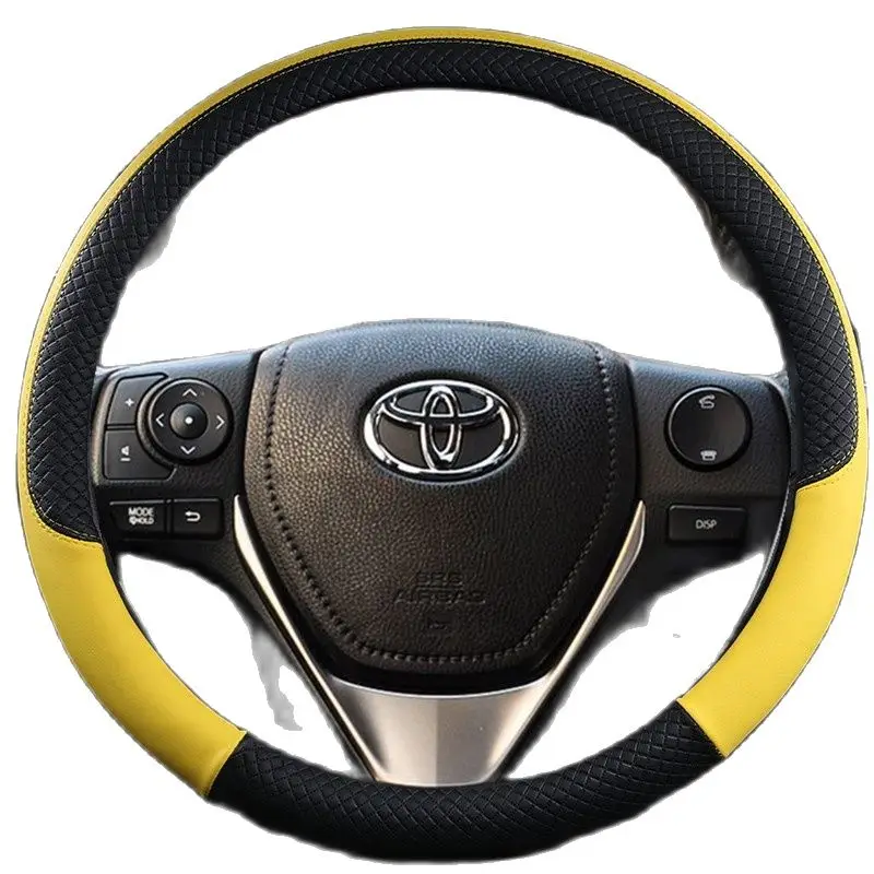 

Braiding Cover for steering wheel Sport Auto Steering Wheel Covers Universal PU Leather Steering-wheel Cover For lada Vesta