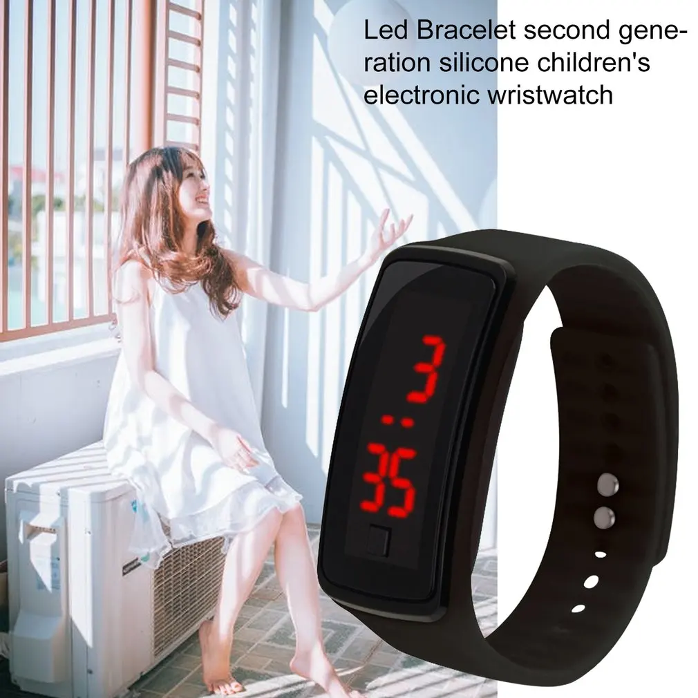 Детские мужские и женские студенческие спортивные светодиодные браслеты