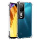 Чехол для Xiaomi Poco M3 Pro 5G, прозрачный, силиконовый, противоударный, задняя крышка для Xiaomi Poco F2 X3 M4 Pro NFC F3