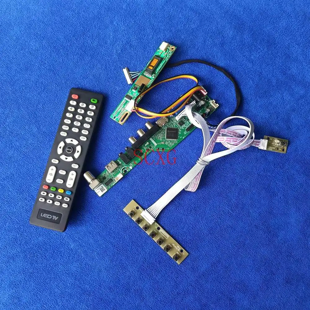 

DIY Kit1CCFL Signal Analog 1024*768 20 Pin LVDS For N141X3/N141X5/N141X6/N141X8 LCD display driver board USB VGA HDMI-compatible