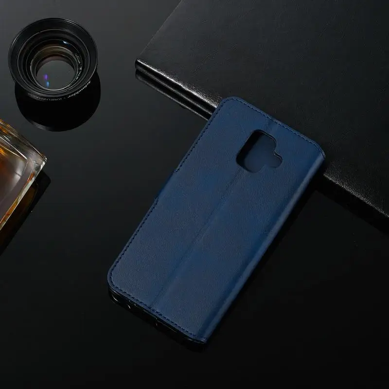 Кожаный чехол для samsung A6 A8 Роскошный чехол из pu кожзама Магнитный Винтаж Businss бумажник телефон Корпус для samsung Galaxy 6 A6 крышка