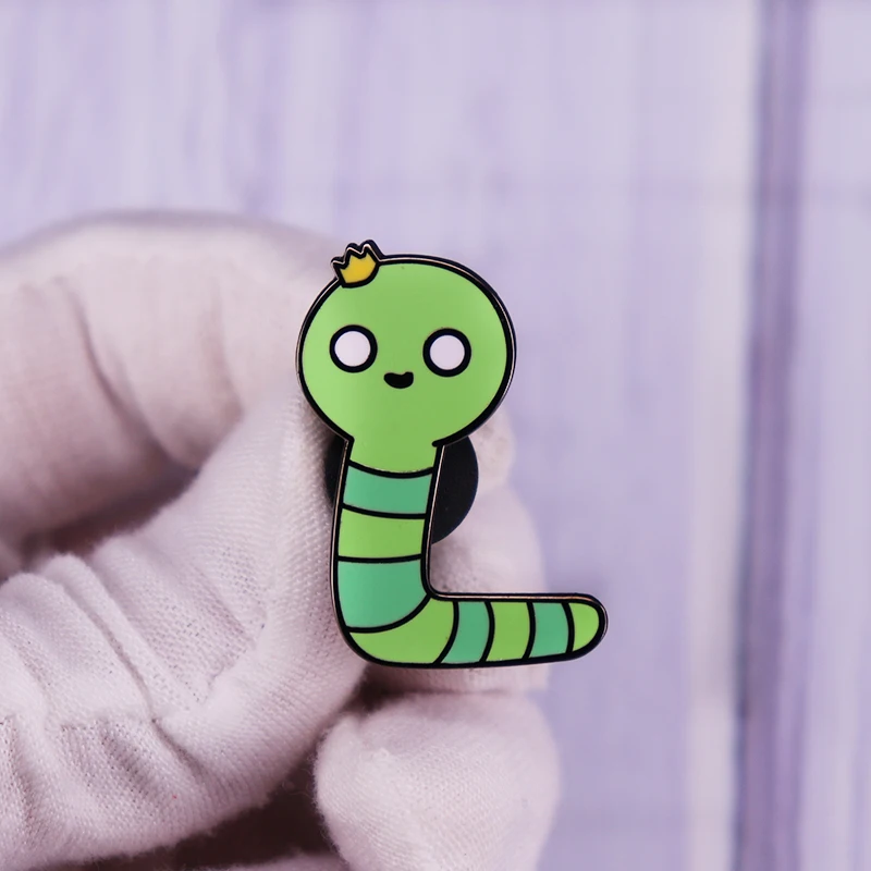 Эмалированная брошь в виде мультяшной принцессы Кинг червя | Украшения и