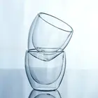 Стеклянная кофейная кружка, 150-450 мл, прозрачная двухслойная Термокружка для чая с изоляцией