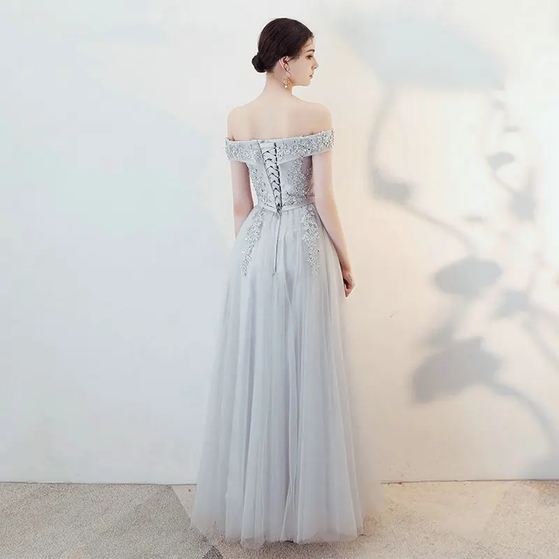 Элегантное Длинное платье для выпускного вечера LAMYA Princess винтажное кружевное с