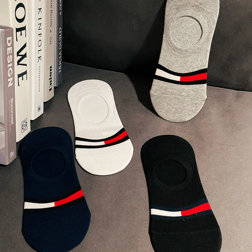 

Men Socks White Invisible Short Socks Funny Boat Socks Cotton Casual Ankle Socks Set 1 Pair/5 Pair Calcetines Hombre