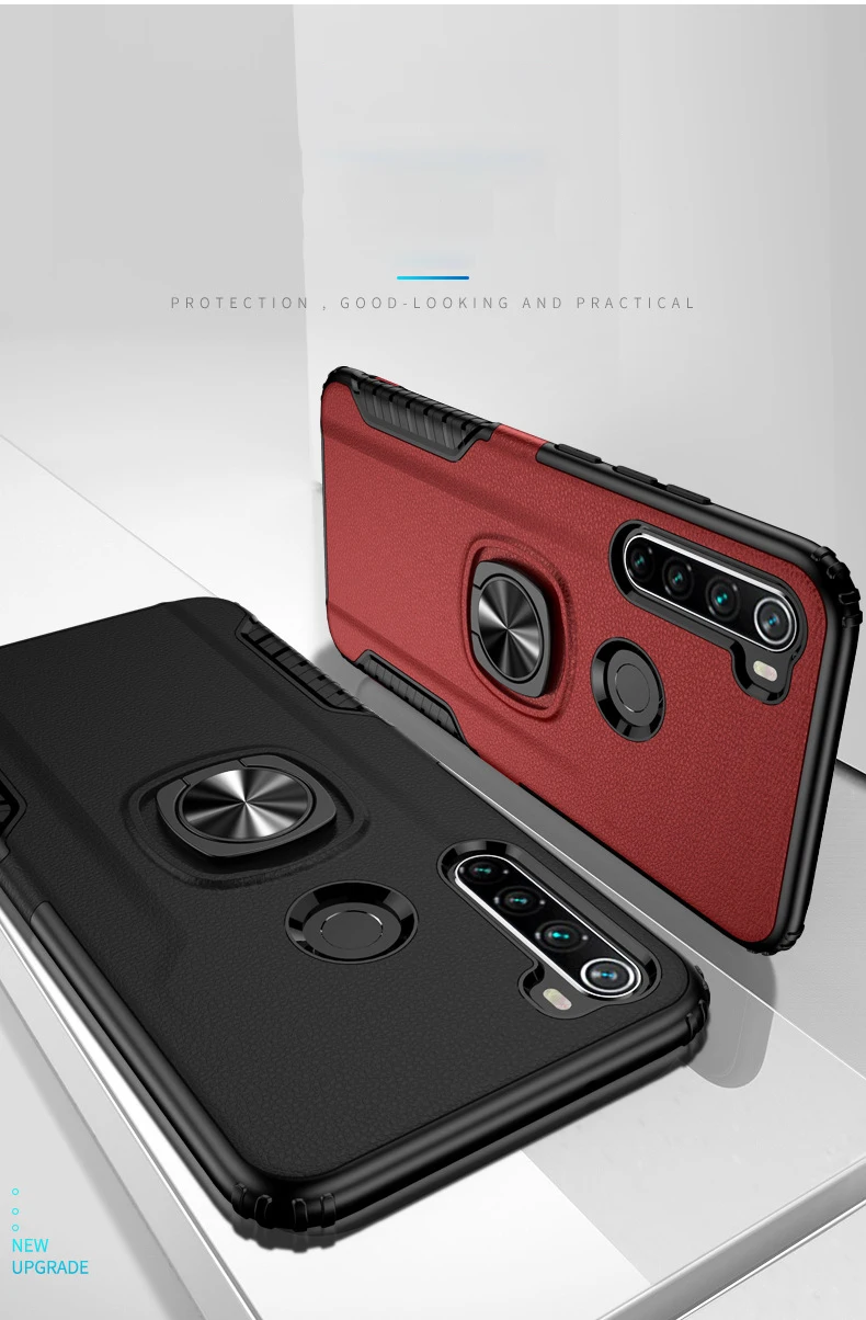 Ikrsses для Xiaomi Redmi Note 8 Pro Чехол автомобильный держатель Магнитный кронштейн Стенд чехол с кольцом для пальца для Redmi Note 7 анти-осенний чехол