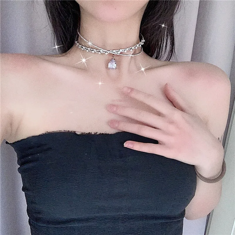 

Модные аксессуары для маленьких кукол, подвеска-капля, ожерелье, детские игрушки, ювелирные изделия для девочек, ожерелье, модные короткие о...