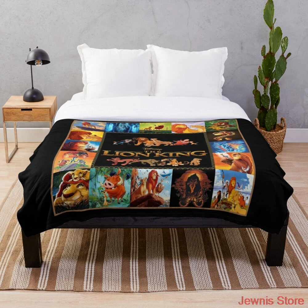 

The Lion King 1994 Movies Blanket Snowflake Wool Blanket Coral Fleece Bedspread Blankets Portable Blanket