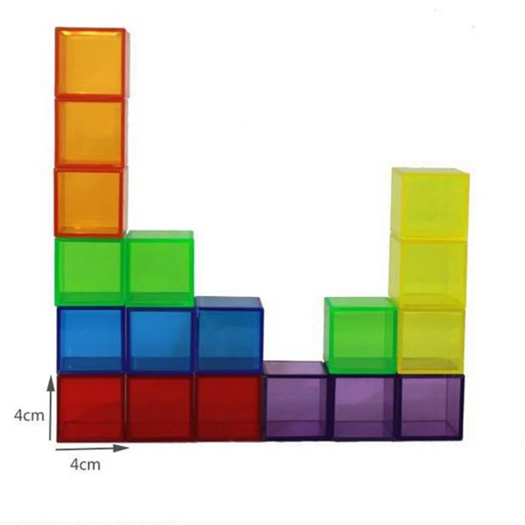 

Montessori Math Material Cube Building Blocks Toy 18pcs, Toddlers Hand-eye Coordination & Early Development