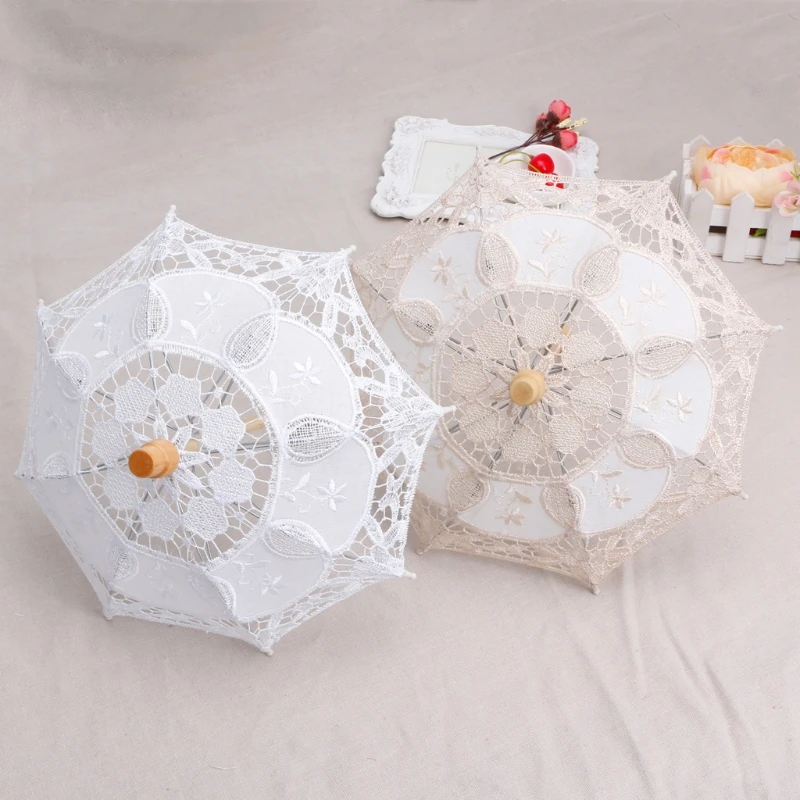 Accesorios de fotograf&iacute;a de beb&eacute; reci&eacute;n nacido, sombrilla de encaje, estudio infantil, fotograf&iacute;a, regalo de Ducha-3