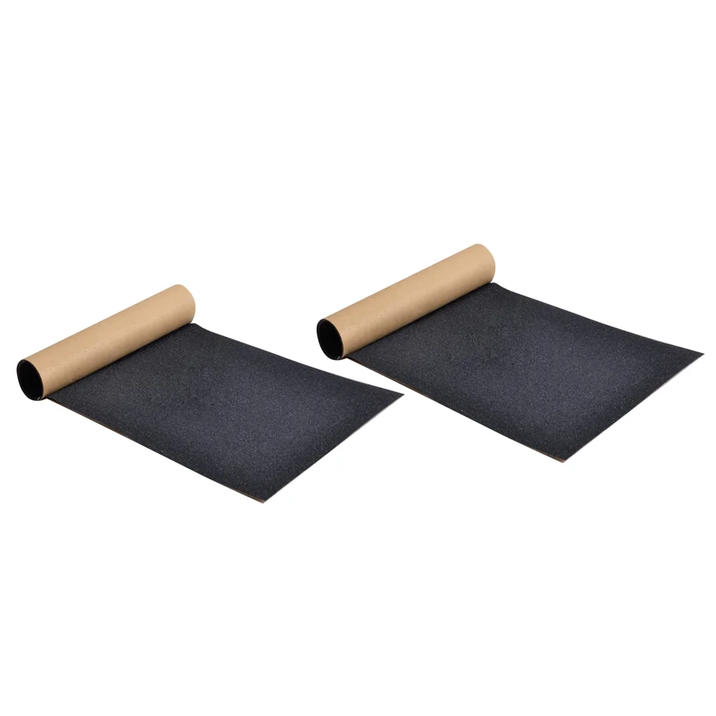 2pcs Skateboard Sandpapers Scooter Stickers Ani-slip Grip Tape Outdoor Sports Supplies for Male Female