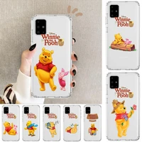 winnie the pooh honey anime style transparent phone case hull for samsung galaxy a 50 51 20 71 70 40 30 10 80 e 5g s shell art c