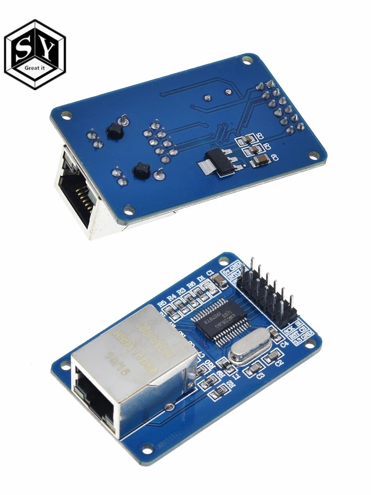 1 шт. Great IT ENC28J60 Ethernet LAN сетевой модуль SPI порт для Arduino 51LPC AVR ARM PIC