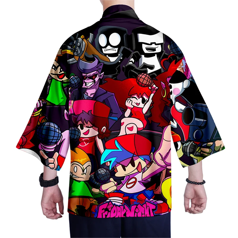 Новое модное крутое кимоно с героями аниме рубашка 3d принтом плащ модные мужские
