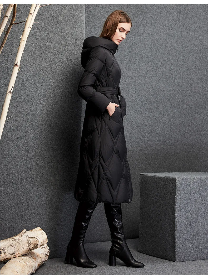 Брендовый высококачественный пуховик Женская куртка осень-зима модная длинная