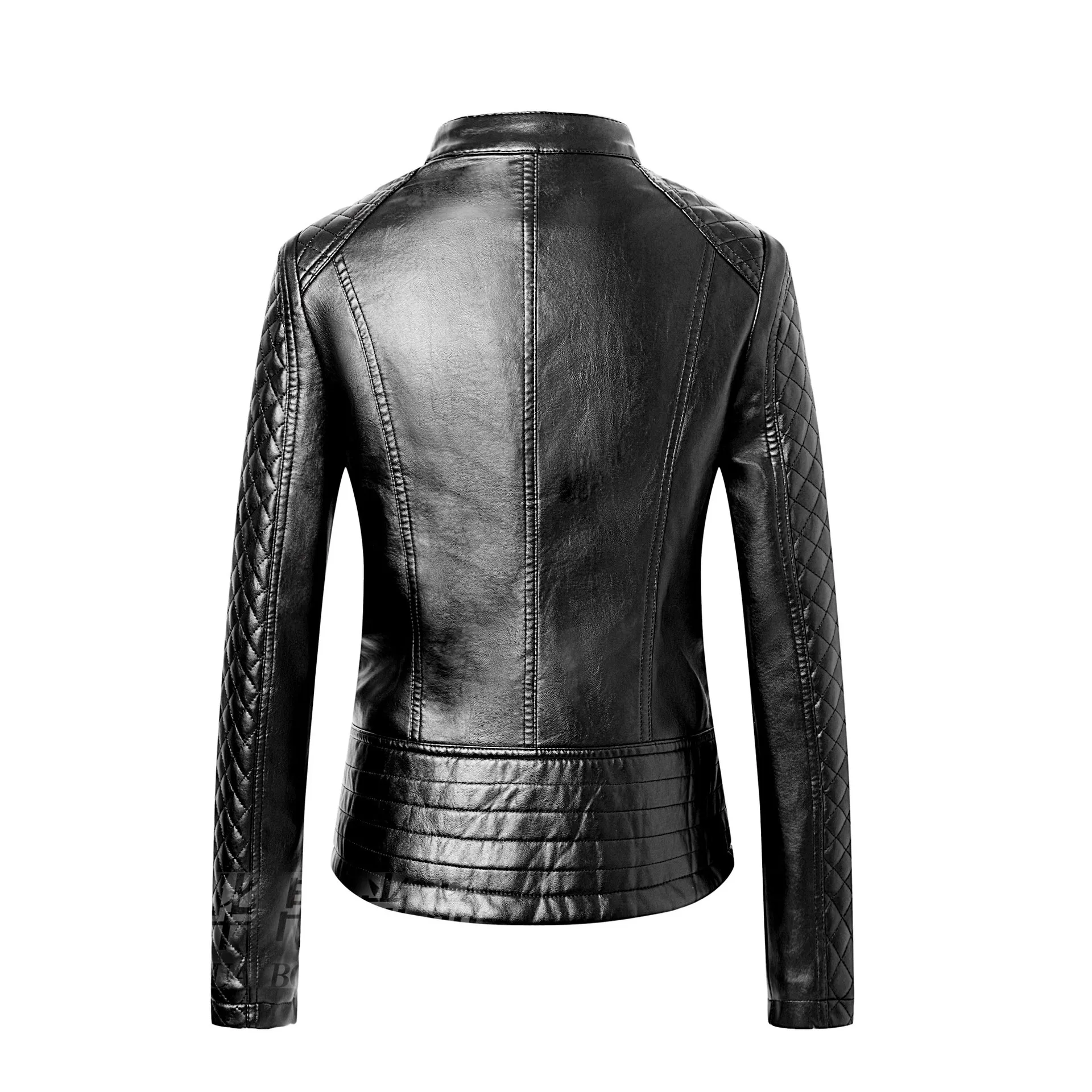 Плюс Размеры 5xl искусственная кожаная куртка 2019 Новый Для женщин тонкий с