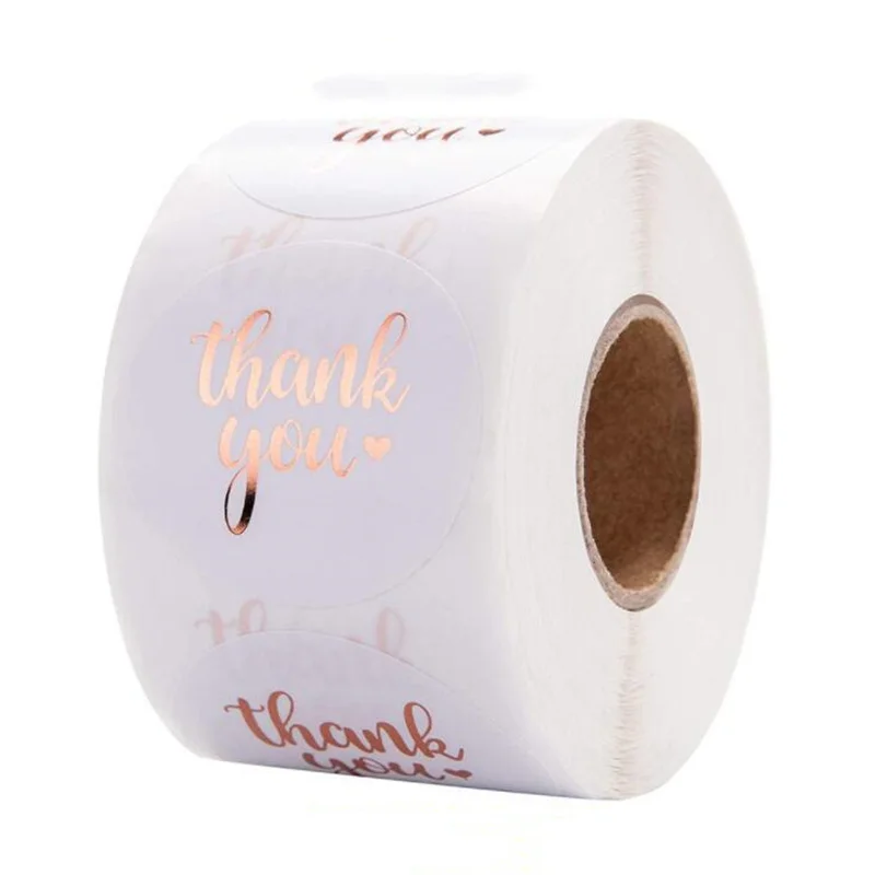 500 шт. рулон наклеек для украшений цвет розовое золото | Украшения и аксессуары