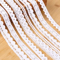 1pcs pure cotton embroidered lace fabric white beige diy handmade craft patchwork scrapbook clothes sewing accessories supplies
