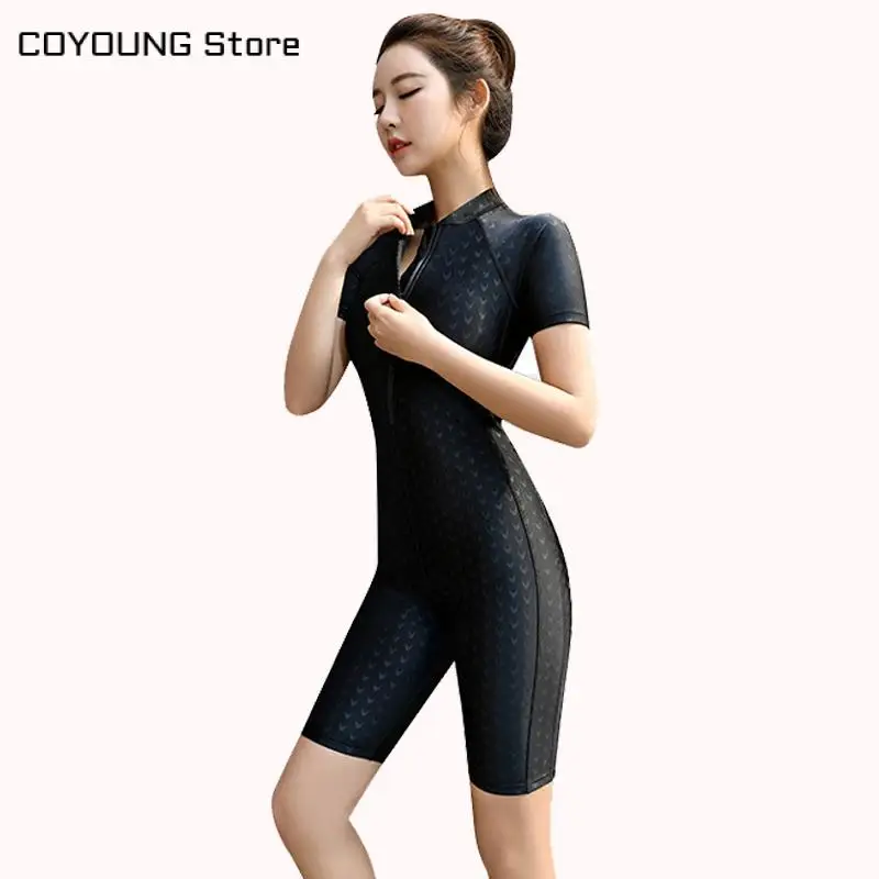 COYOUNG Store купальник женские сиамские спортивные шорты с короткими рукавами