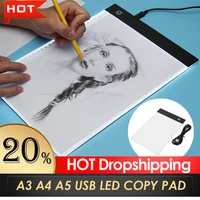 usb led a4 paper led copy pad comic drawing tracing stencil board touch artist table plate kids writing painting graphics tablet