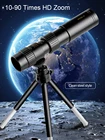 телескоп Профессиональный монокулярный 10-90x25, HD 4K, монокуляр мощный дальнего действия, портативный для кемпинга туризм охота бинокль
