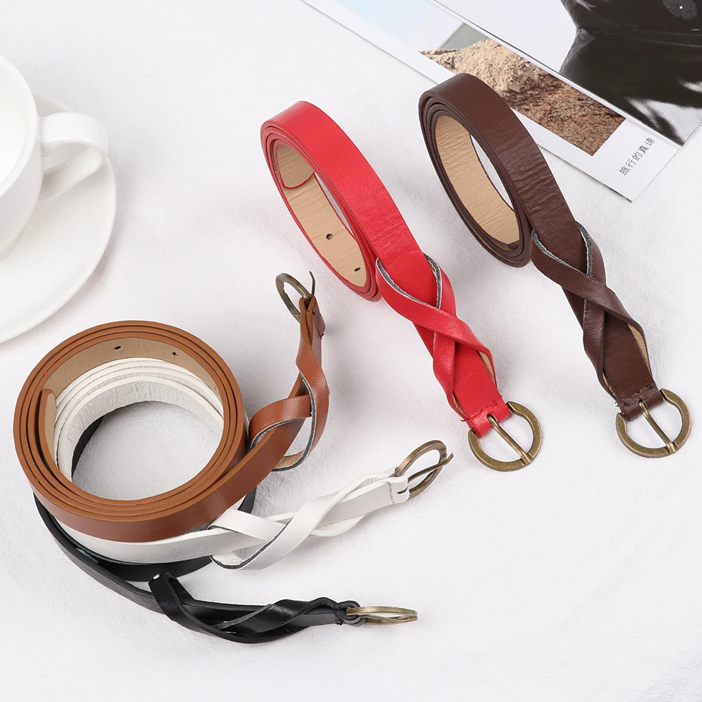 Тонкий поясной ремень из искусственной кожи в стиле ретро 8 слов декоративный