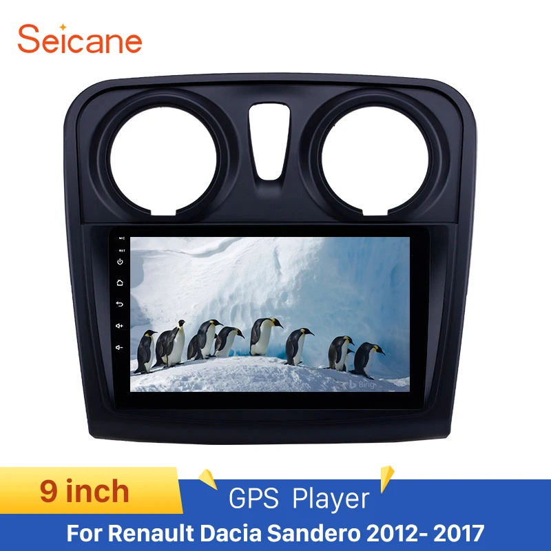 Seicane Android 9 1 Автомобильный GPS навигатор дюймов мультимедийный плеер радио для Renault