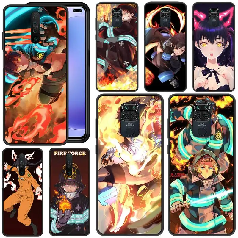 

Fire Force anime Shinra Kotatsu Phone Case For Redmi 5 6 Plus K 7 8 9 20 30 X A Pro Note 4 5 6 7 8 9 S X A Phone Cover Coque