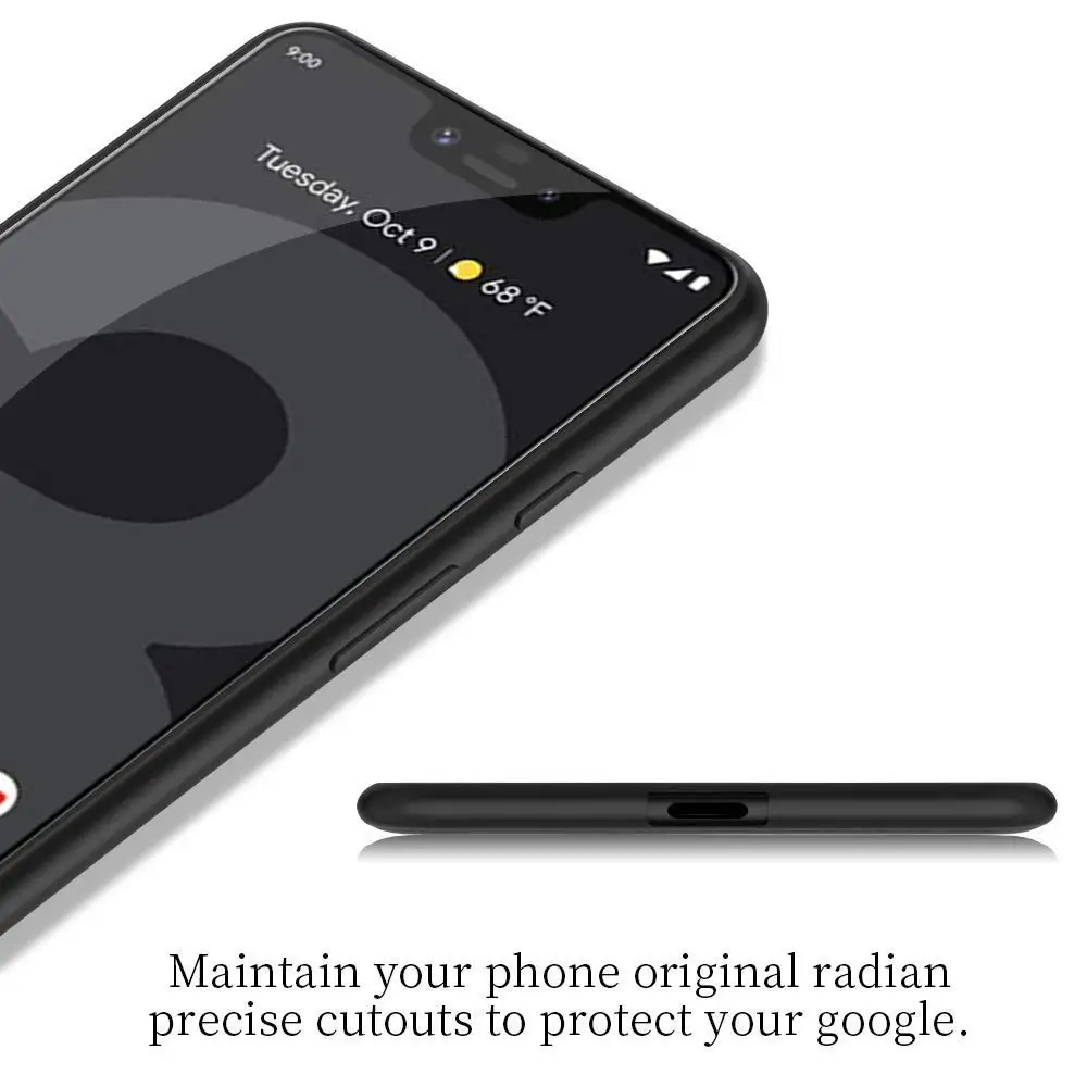 Case For Google Pixel 3 3a XL Lite Simple Slim Matte Soft Silicone Back Cover 3XL 3AXL 2019 Phone Cases |