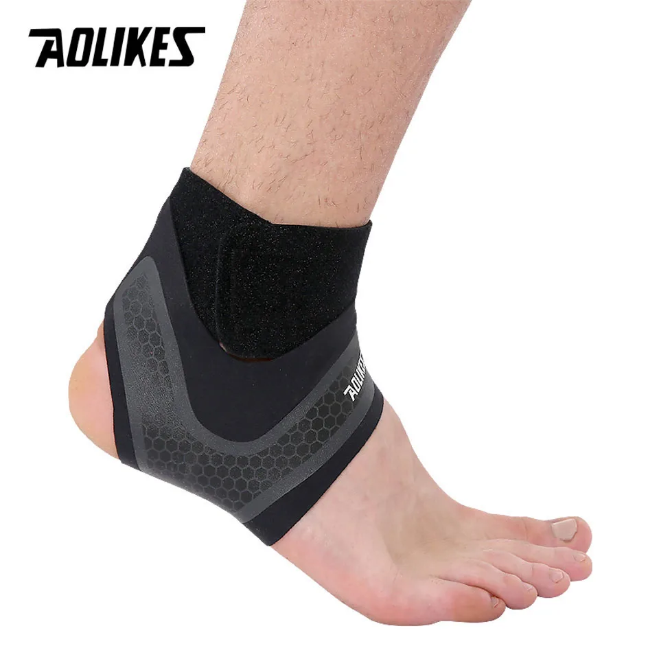 

1PC Compression Ankle Protectors Anti Sprain Outdoor Basketball Football Ankle Brace Supports Straps Bandage Wrap Heel Protector
