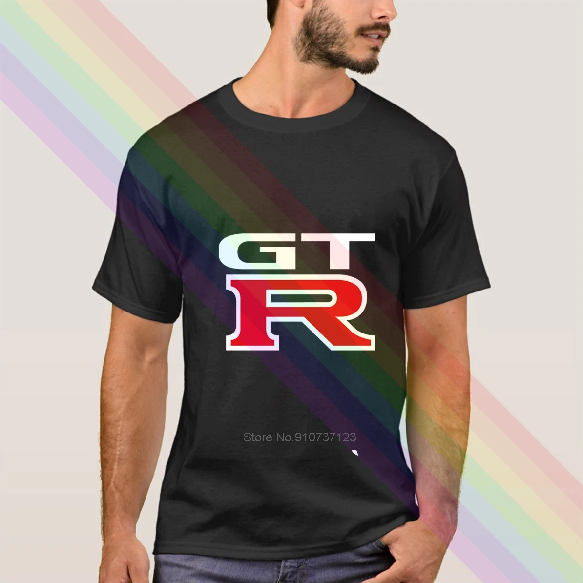 Классическая черная футболка Nissan Логотип GTR новинка 2020 летняя мужская популярная