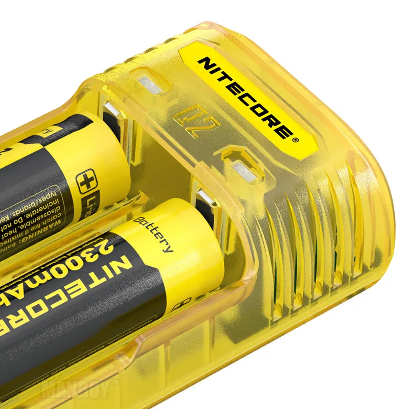 TOP NITECORE Q2 2-Bay 2A Quick Charger for Li-ion IMR Nicd CR123A 16340 10440 AAA 14500 18650 26650 Battery Authentication Code | Лампы и