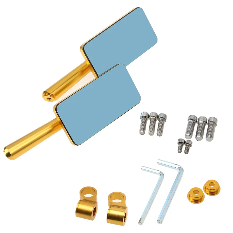 Универсальные мотоциклетные зеркала POSSBAY с ЧПУ боковые заднего вида Cafe Racer для