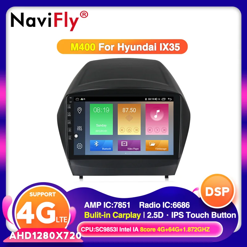 Android 10 IPS DSP 4G LTE для Hyundai Tucson IX35 2009 2010 2011 2012 2015 автомобильный dvd радио мультимедийный